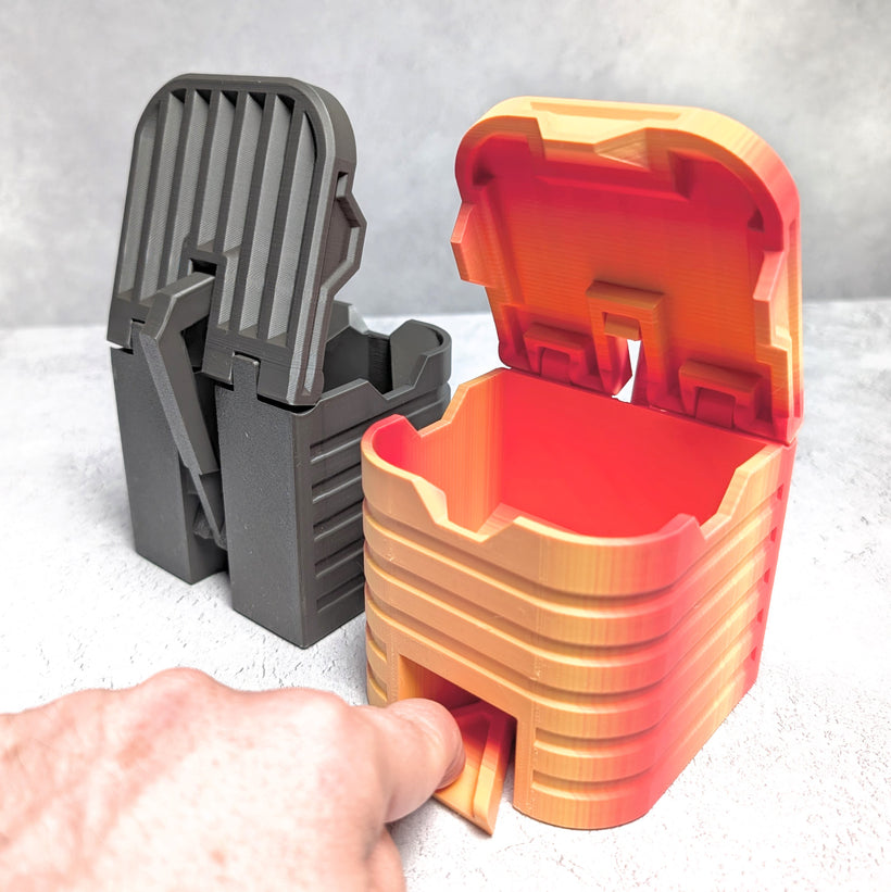 PedalPop Lid Box – A Clever Hand-Operated Tabletop Storage Solution!