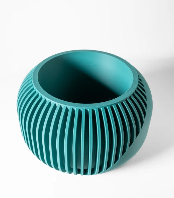 The Narvo Planter Pot with Drainage Tray & Stand: Modern and Unique Home Decor for Plants